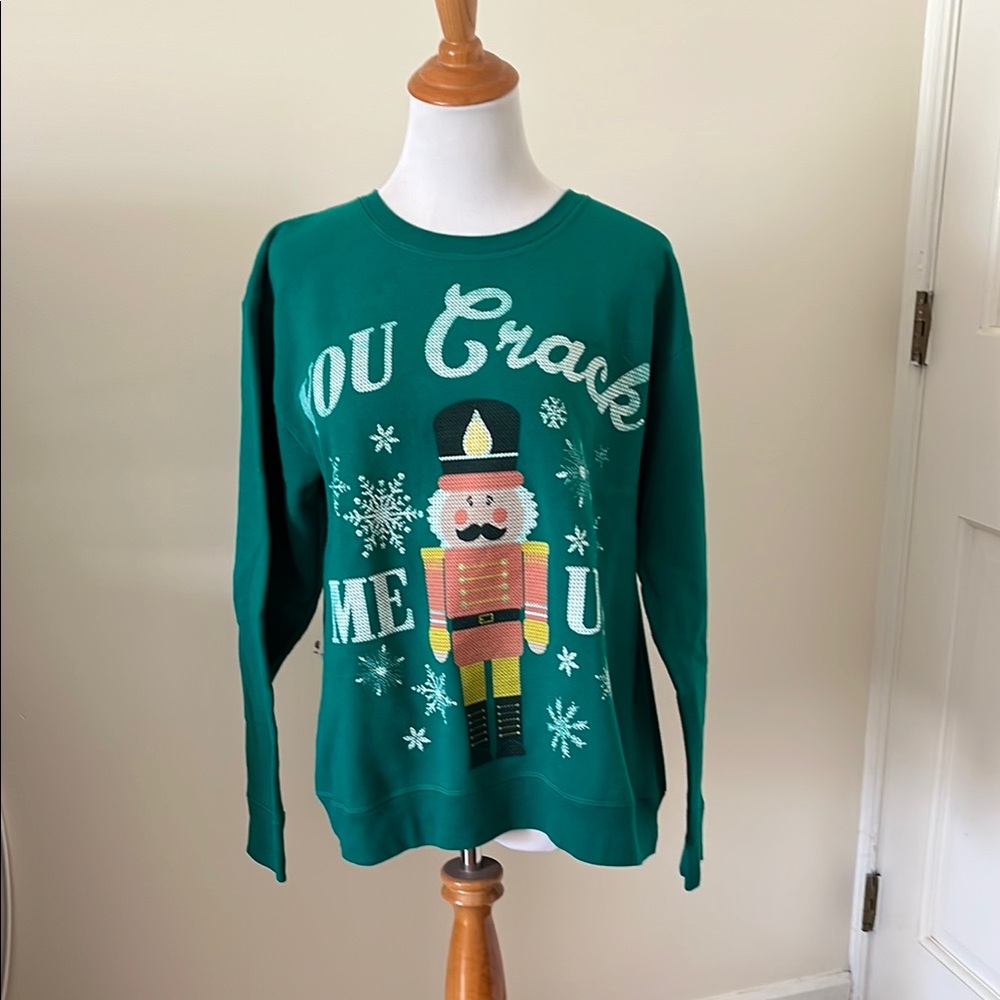 Green Nutcracker Holiday Sweater Unisex